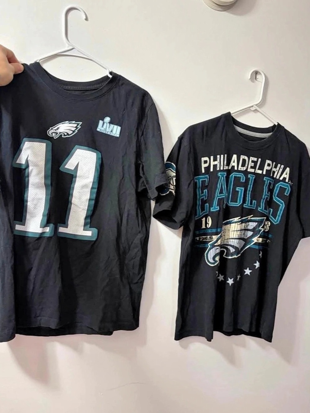 Philadelphia eagles pair of shirts men’s large